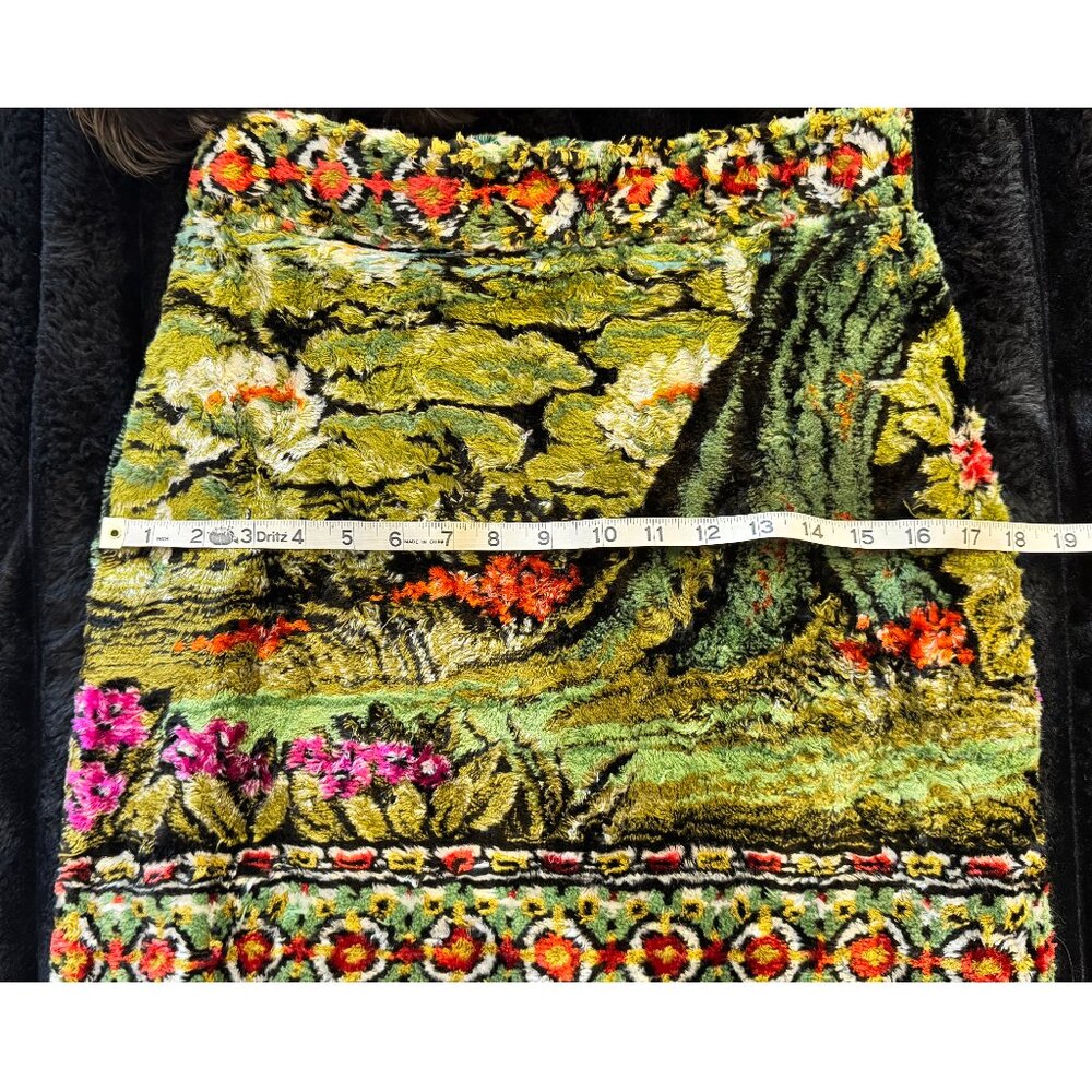 Peacock Carpet Upcycle Cropped Jacket + Mini Skirt - Picture 12 of 16